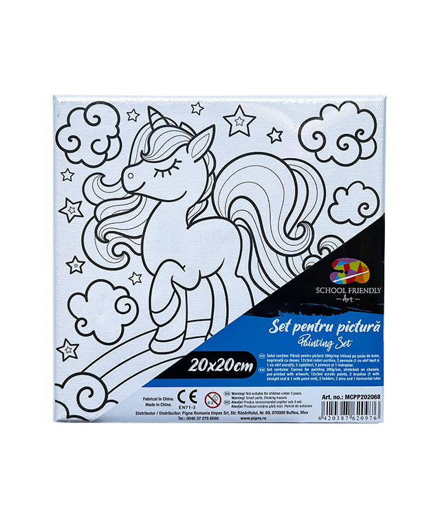 PANZA PREDESENATA PE SASIU 20*20CM UNICORN SF ART PIGNA PANZA PREDESENATA PE SASIU 20*20CM UNICORN SF ART PIGNA